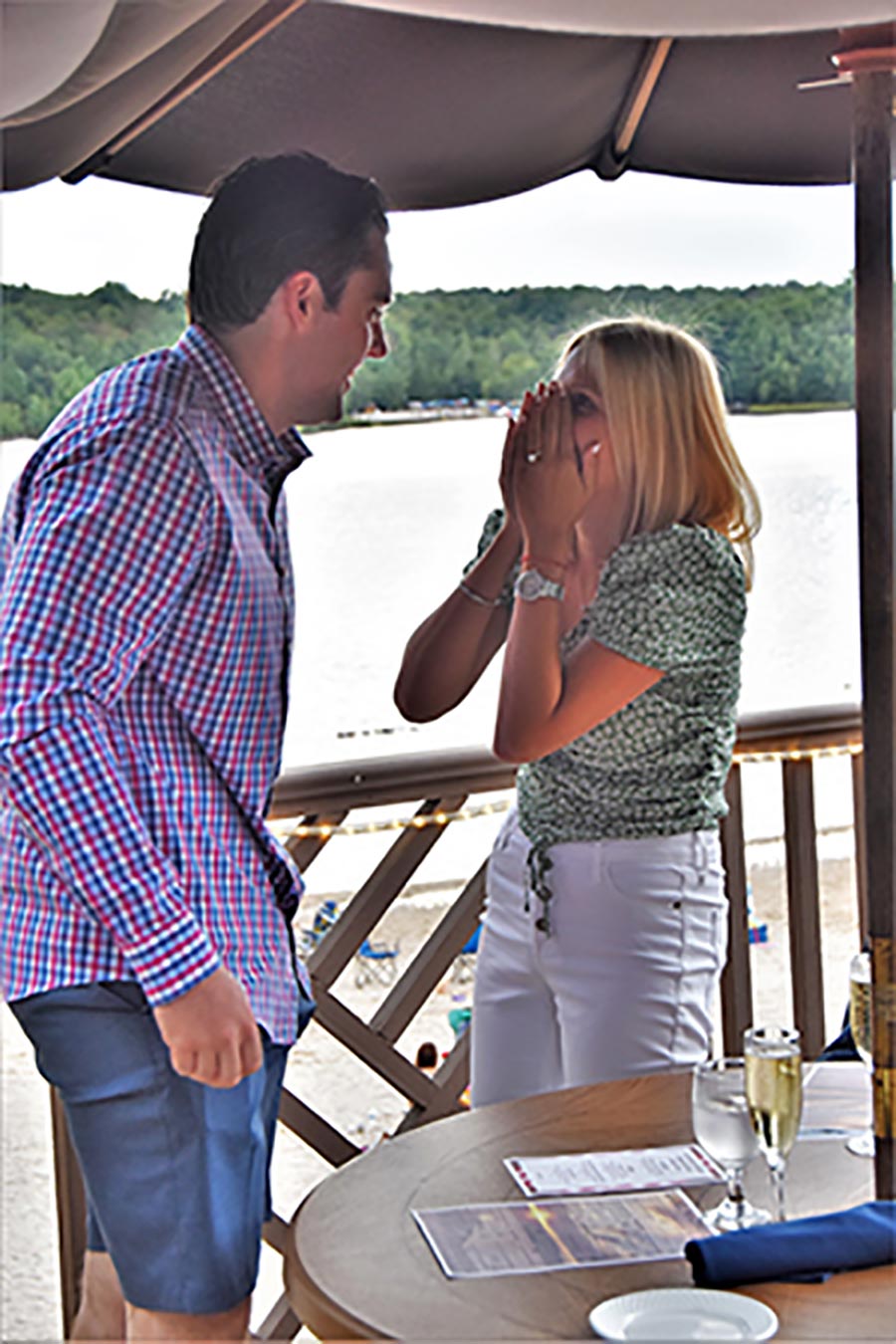 samantha and james proposal in the poconos
